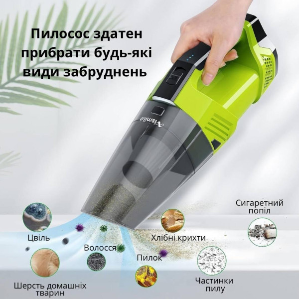 Автомобильный Пылесос аккумуляторный Aspiring LT-114   Беспроводной Пылесос для авто дома 