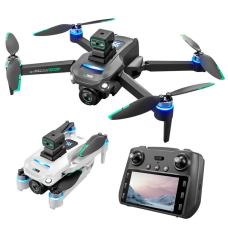 Квадрокоптер S159 дрон із камерою ЖК єкран з 4K, HD ESC, FPV, GPS до 500 м. 20 хв. польоту + кейс