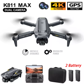 Квадрокоптер K811 Max с камерой 4K HD, GPS, БК моторы до 500 м. до 12 мин. полета + кейс
