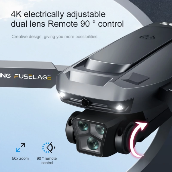 Квадрокоптер K811 Max із камерою 4K HD, GPS, БК мотори до 500 м. до 12 хв.