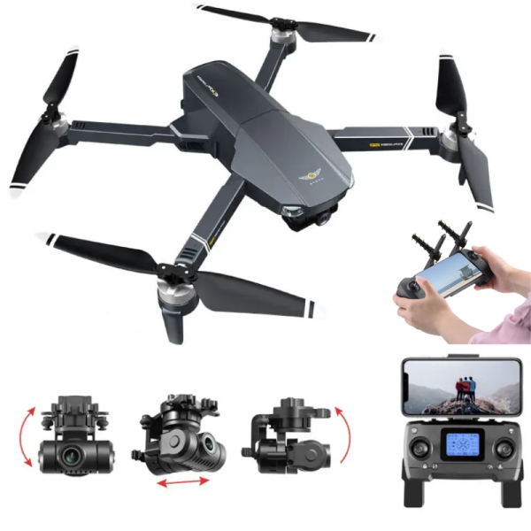 Квадрокоптер JJRC X20 дрон с камерой GPS, FPV, 1000 м. 27 хв. с 3-х осевой стабилизацией + кейс