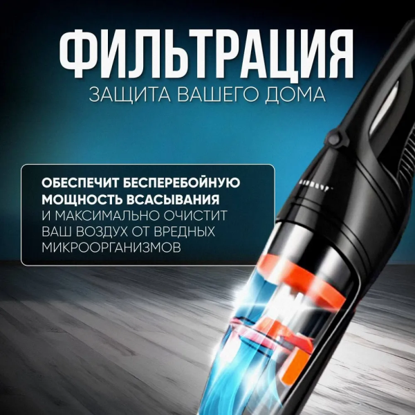 Пилосос вертикальний ручний вакуумний Sokany 63004 Контейнерний пилосос 2в1 для дому 950 Вт + подарунок