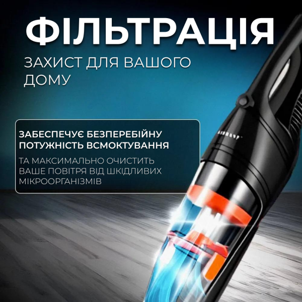 Ручний вертикальний дротяний пилосос без мішка Sokany Контейнерний пилосос 2в1 для дому 950 Вт 220 вт.