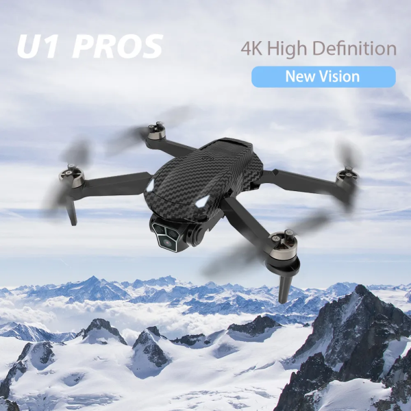 Квадрокоптер U1proS mini Drone міні дрон із 4K HD камерою ESC, FPV, GPS, до 150 м, до 18 хв. 1 акумулятор