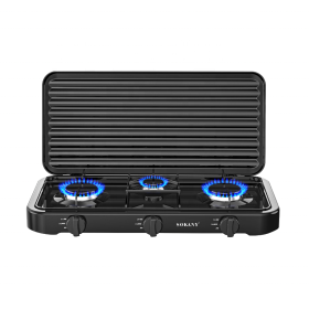 Настольная газовая плита  Sokany SK 6003 трехконфорочная