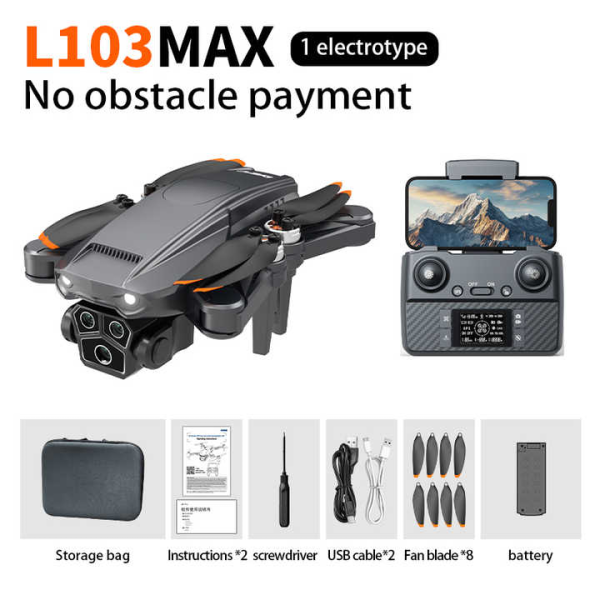 Квадрокоптер LYZRC L103 WiFI Дрон GPS Безщітковий двигун 4K HD Професійний до 1.2 км.