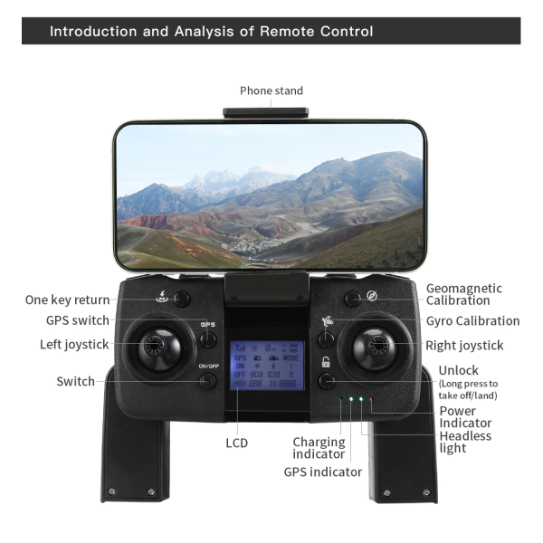 Квадрокоптер дрон с камерой LYZRC L800 PRO 3-осевой подвес 4K HD, GPS, FPV до 1200 м, 26м. полета + кейс