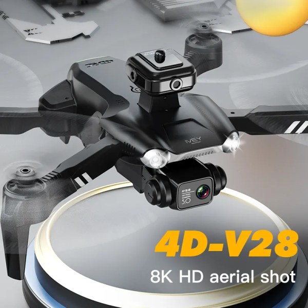 Квадрокоптер 4DRC V28S дрон з камерою, 5G 4К HD FPV, попередження перешкод, до 200 м. 25 хв. + кейс