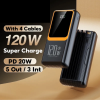 УМБ Power Bank повербанк PowerBank 120w 50000 mAh, PD 33 зі швидкою зарядкою  + подарунок кабель