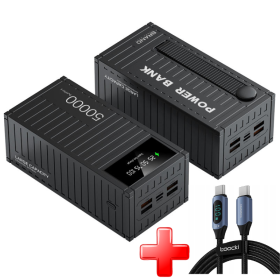 Мощный Павербанк Power Bank 50000 mah 22.5W |3USB/Type-C, QC22.5W+PD20W Power Bank 