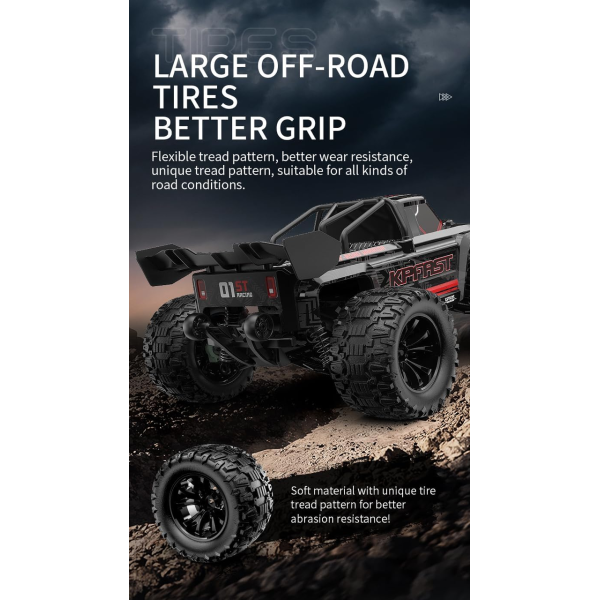 Машинка на радіокеруванні автомобіль Kfplan KF18 1:14 4WD Монстер трак 45 км/год Дрифт Авто