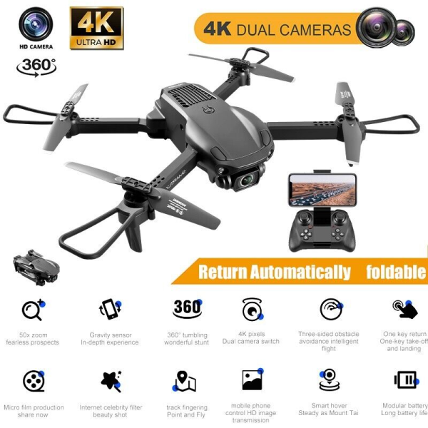 Квадрокоптери дрони з камерою Rc Drone 4DRC V22 4К HD, до 30 хв. (2 акумулятори)