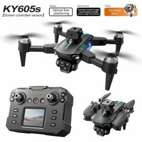 Квадрокоптер з камерою KY605 Pro Mini Drone – 4K, БК мотори 150 м. до 15 хв. + кейс