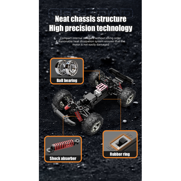 Радиоуправляемый джип багги JJRC C8819 1/20 RTR 4WD 30 км/ч  2.4G Внедорожный скоростной пикап