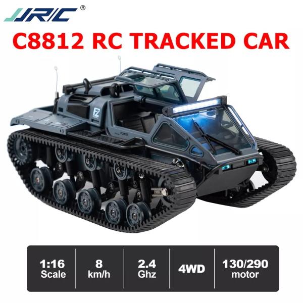 Гусеничный вездеход Радиоуправляемый Дрифт-Краулер JJRC C8812 1/16 Автомобиль 360° танки Свет RC