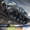 Гусеничный вездеход Радиоуправляемый Дрифт-Краулер JJRC C8812 1/16 Автомобиль 360° танки Свет RC