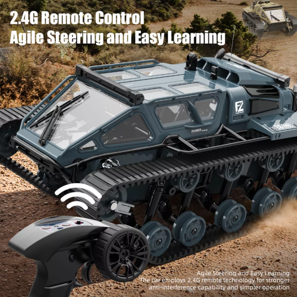 Гусеничный вездеход Радиоуправляемый Дрифт-Краулер JJRC C8812 1/16 Автомобиль 360° танки Свет RC