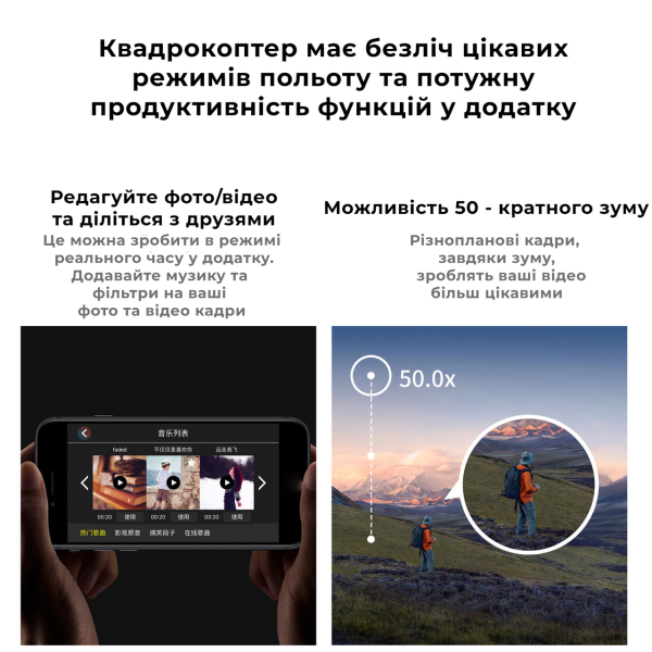 Квадрокоптер YLRC S98 – дрон с 4K камерой, FPV, предупреждение помех, до 15 мин.  + кейс