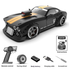 Радиоуправляемая дрифт-машинка KANTOM 4WD Drift Racer 1/32 с LED фарами и регулируемой колесной базой