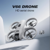 Квадрокоптер V66 Mini Drone з камерою, FPV Wi-Fi, EIS стабілізацією, Optical Flow, 50X Zoom, складаний mini drone до 200 м, 2 акумулятори