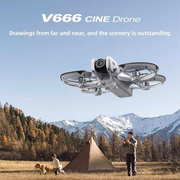 Міні квадрокоптер V666 дрон з  камерою mini drone, до 200 м. до 12 хв.