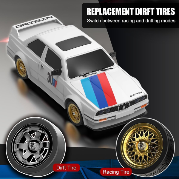 Дріфт-машина BMW E30 RC Дріфт-кар 1:16 30 км/год 4WD з повним приводом + змінні шини