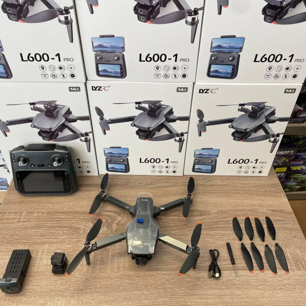 Квадрокоптер LYZRC L600 PRO 2 MAX 4K GPS, 3-осевой подвес, до 3000 м, 30 мин полёта, пульт с экраном, FPV 5G WiFi, бесколлекторный дрон