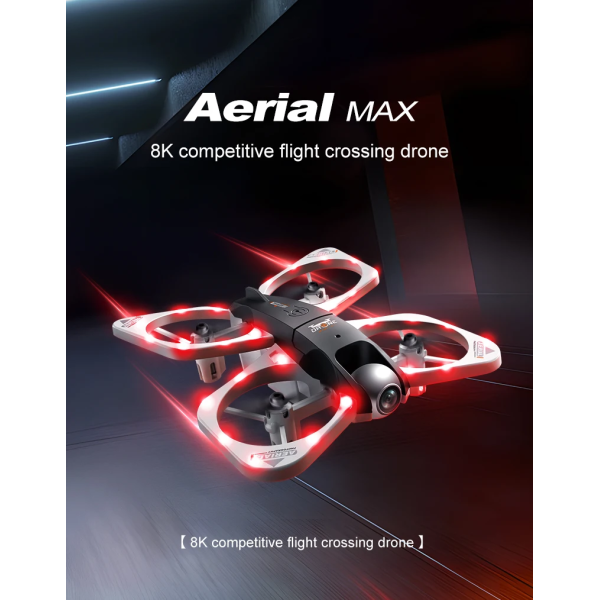 Квадрокоптер S3 MAX 8K дрон з подвійною камерою, FPV, безщіткові мотори, 18 хв польоту + батарейки