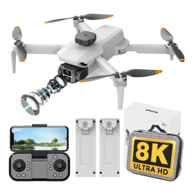 Квадрокоптер LYZRC L106 MAX 8K FPV дрон з камерою, подвійна камера, безколекторний, до 200 м, до 20 хв, складаний, дрон для зйомки
