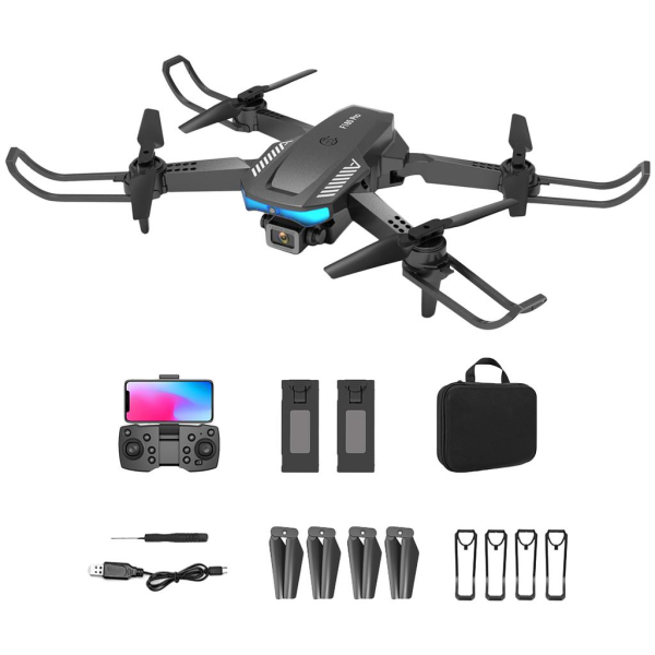 Детский Квадрокоптер F185 PRO дрон для детей с камерой 4К HD FPV, до 30 мин. + кейс 2 аккумулятора