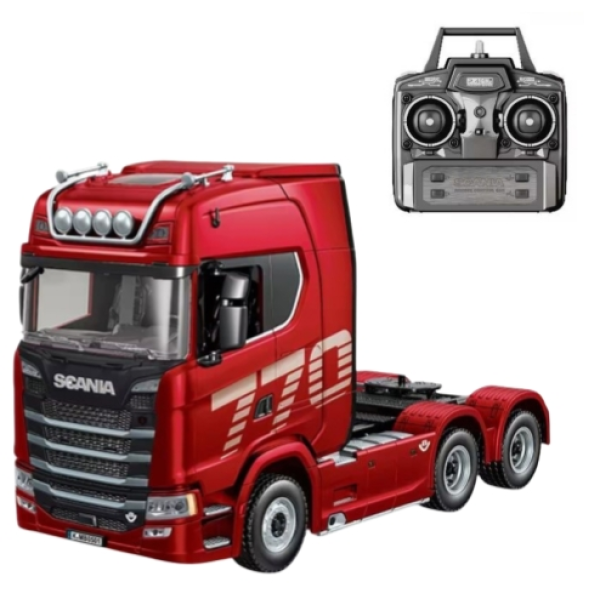 Радиоуправляемая модель Камаз фура RC 770s 1/18 с Пультом и Звуковыми Эффектами с прицепом