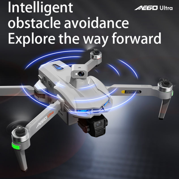 Профессиональный Квадрокоптер AE60 Ultra с дальностью 10 км, 4K камерой 3-осевым стабилизатором и экраном в пульте