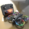 Квадрокоптер XKJ K200 MAX з екраном 5.9", Wi-Fi FPV, 480P камерою, оптичне позиціонування, дрон з кейсом та датчиком перешкод