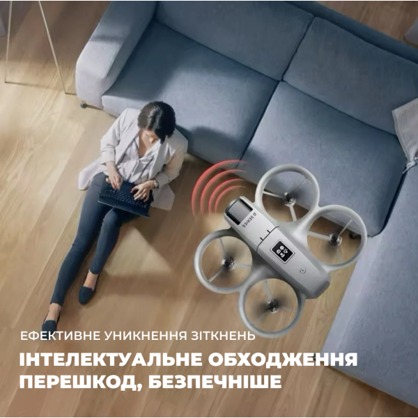 Квадрокоптер V66 Mini з камерою HD/8K, Wi-Fi FPV, Дрон для дітей із захистом та зумом до 200 м, 12 хв польоту 2 АКБ 