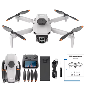Квадрокоптер Дрон L106-1 PRO 4K HD, GPS, FPV + пульт з дисплеєм, дальність 1 км 25 хв.