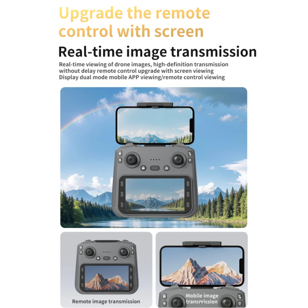 Квадрокоптер Дрон L106-1 PRO 4K HD, GPS, FPV + пульт з дисплеєм, дальність 1 км 25 хв.