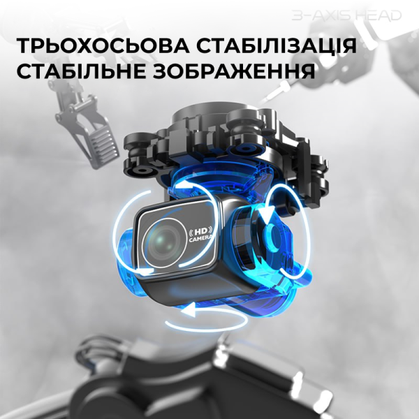 Квадрокоптер Дрон RX109 с 4.5" экраном, 3-осевой стабилизацией, 4K видео, до 2 км дальность, 25 мин полета