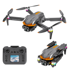 Квадрокоптер с экраном AE4 PRO, HD камера 480P, бесщеточный мотор, оптическое позиционирование, дрон с сумкой.
