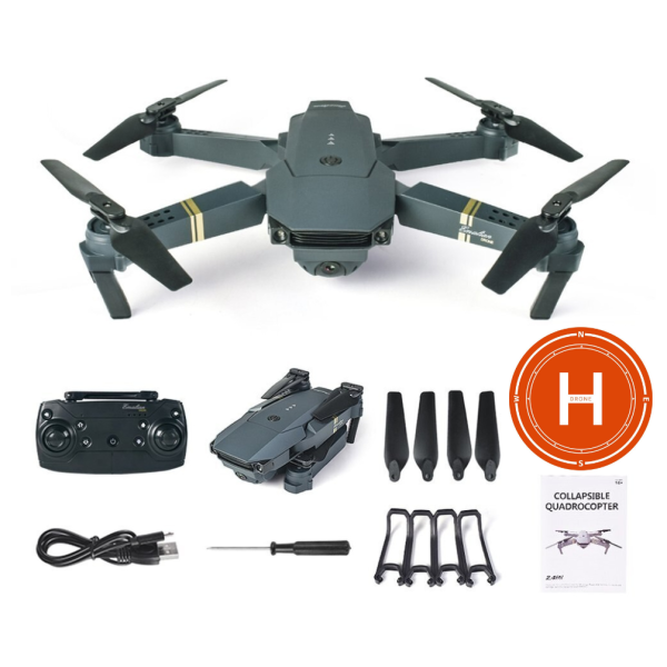 Квадрокоптер E58/998 дрон з камерою HD 2MP FPV, до 100 м, 10 хв. польоту + кейс