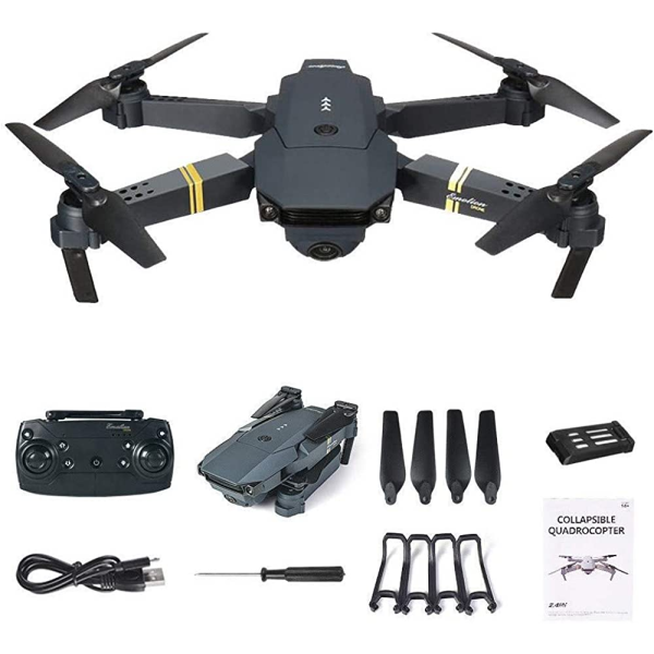 Квадрокоптер E58/998 дрон з камерою HD 2MP FPV, до 100 м, 10 хв. польоту + кейс