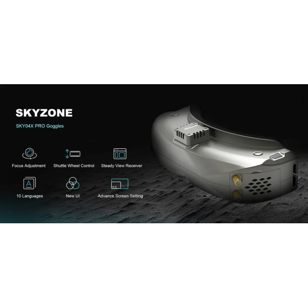 Skyzone SKY04X PRO FPV-окуляри OLED 1980×1080, 100 fps, SteadyView V3.3