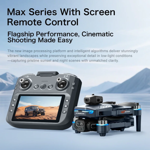 Квадрокоптер GT8 з 4K-камерою, БК моторами, обходом перешкод до 20 хв. польоту РК пульт + подарунок