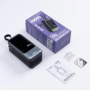 Мощный Повербанк Remax RPP-59 Power Bank 20000 мА·ч, 65W PD + 60W QC, USB-C/USB-A, встроенный съёмный Type-C-кабель, дисплей