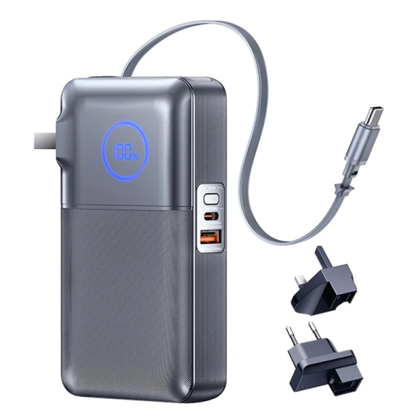 Powerbank Remax повербанк CP-5 10000 мА·ч 35W  power bank повер банк с выдвижным Type-C кабелем