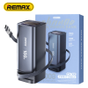 Повербанк Power Bank Remax FC-22 20000 mAh, 100W Type-C, Повер банк встроенный кабель, быстрая зарядка ноутбуков PD/QC, дисплей