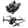 Квадрокоптер с камерой Mini Drone S136 - мини дрон 4K, FPV, БК двигатели + 1,2 км, 20 хв. + КЕЙС