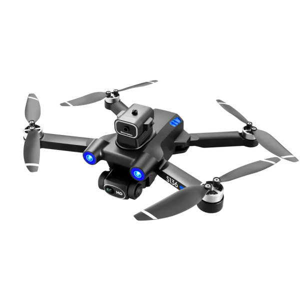 Квадрокоптер с камерой Mini Drone S136 - мини дрон 4K, FPV, БК двигатели + 1,2 км, 20 хв. + КЕЙС
