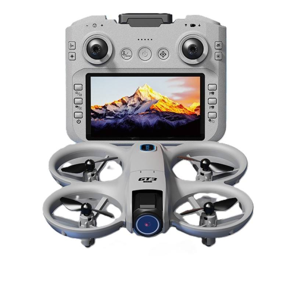 Квадрокоптер GT3 Max Drone 4K з камерою та екранним пультом — FPV Wi-Fi дрон для дітей і новачків, складаний Mini Drone, Follow Me, 360° уникнення перешкод, 3 АКБ, до 30 хв польоту