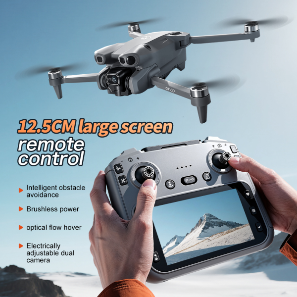 Квадрокоптер GT50 NEW drone  із 8K-камерою, БК моторами, обходом перешкод до 20 хв. польоту РК пульт