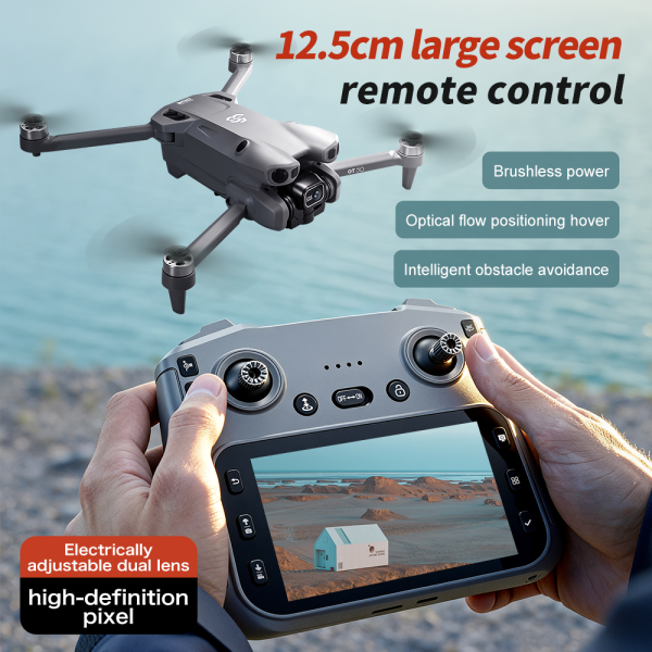 Квадрокоптер GT50 NEW drone  із 8K-камерою, БК моторами, обходом перешкод до 20 хв. польоту РК пульт